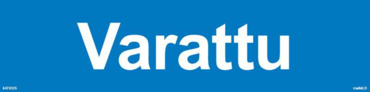 Merkintätarra Malkit Kiinteistö - MERKINTÄTARRA MALKIT VARATTU 400X100