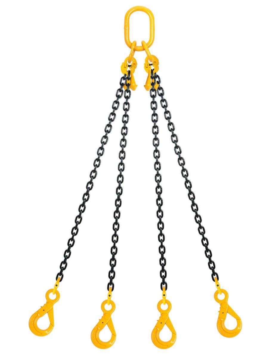 Nostoketjuyhdistelmä Haklift 4-H, varmuuskoukuilla ja lyhennyskoukuilla - NOSTOKETJUYHD. 10MM4-H 6,7T 3M HAKLIFT NKV10403L VK+LK 8LK