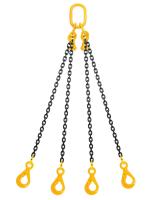 Nostoketjuyhdistelmä Haklift 4-H, varmuuskoukuilla ja lyhennyskoukuilla