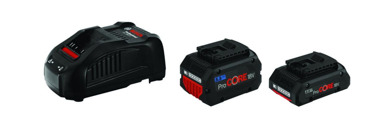 Aloituspakkaus Bosch 1 X PROCORE18V 4.0AH + 1 X PROCORE18V 5.5AH + GAL 1880 CV - ALOITUSPAKKAUS BOSCH PROCORE 18V 1X4/1X5,5AH