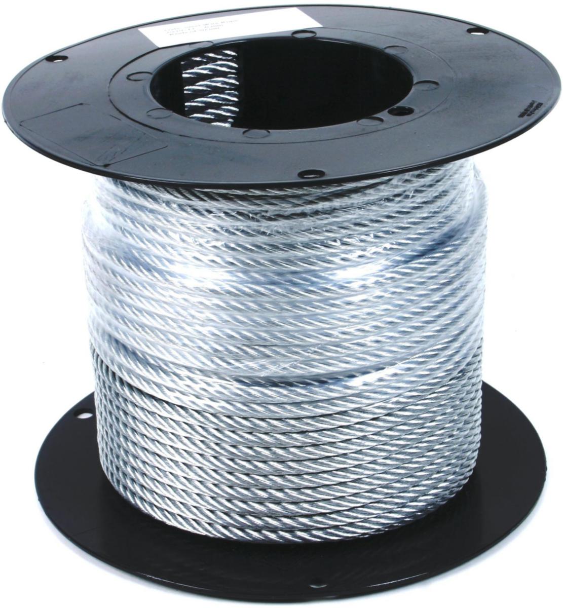 Teräsköysi Haklift kuitusydämmellä yleislaatu - TERÄSKÖYSI ZN 8MM KELA 50M 144L