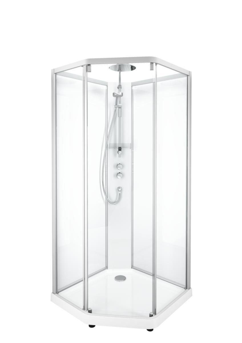 Suihkukaappi Contura Shower Comfort 5-K 90x90cm - SUIHKUKAAPPI COMF. 90X90CM, 5-K, VALK/KIR