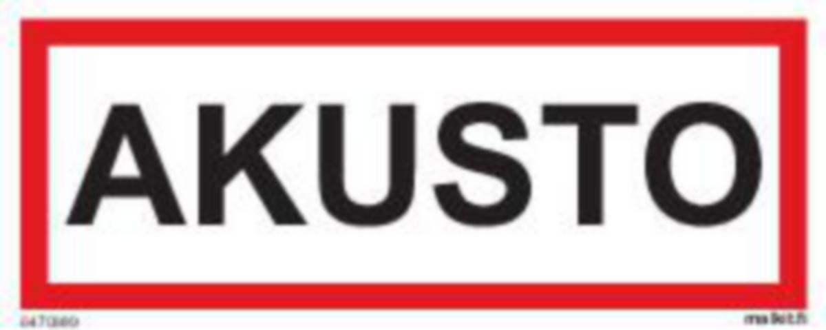 Merkintätarra Malkit Sähköala - MERKINTÄTARRA MALKIT AKUSTO 100X40