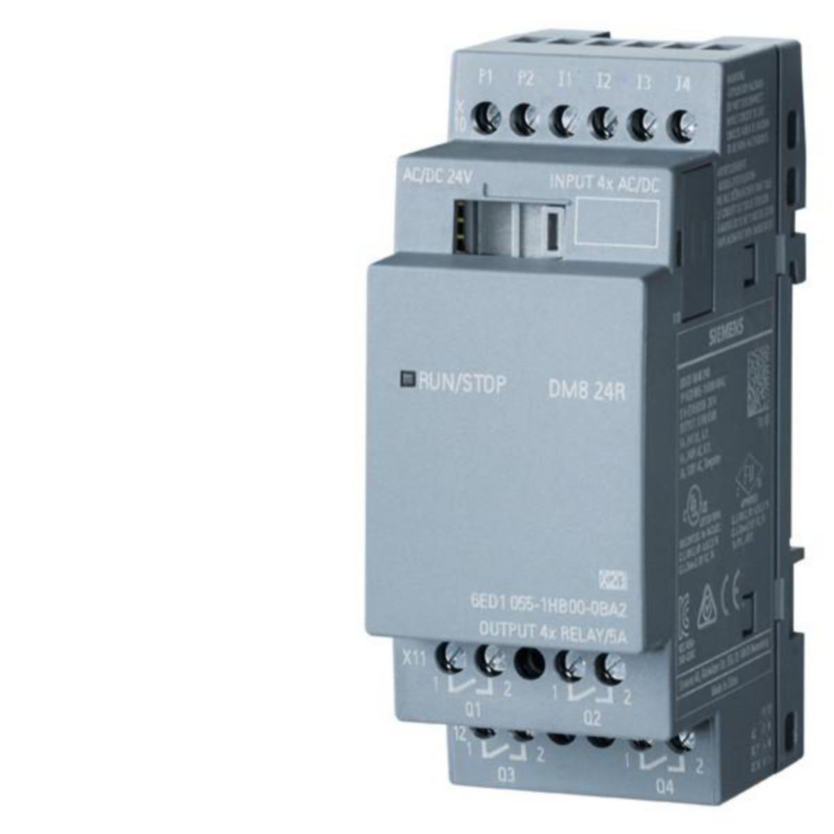 Laajennusmoduuli Siemens LOGO! - LAAJENNUSMODUULI LOGO 6ED1055-1HB00-0BA2. DM8 24R