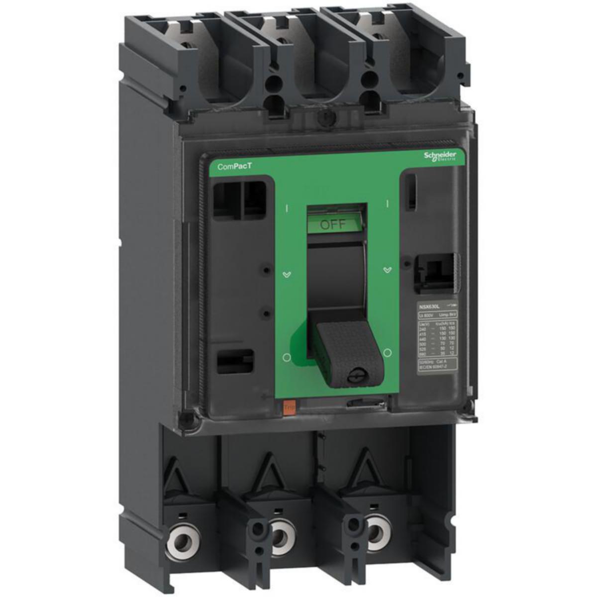 Kompaktikatkaisijarunko Schneider Electric 3P 36kA - KOMPAKTIKATKAIS. RUNKO COMPACT NSX400F RUNKO 36KA 3P 400A