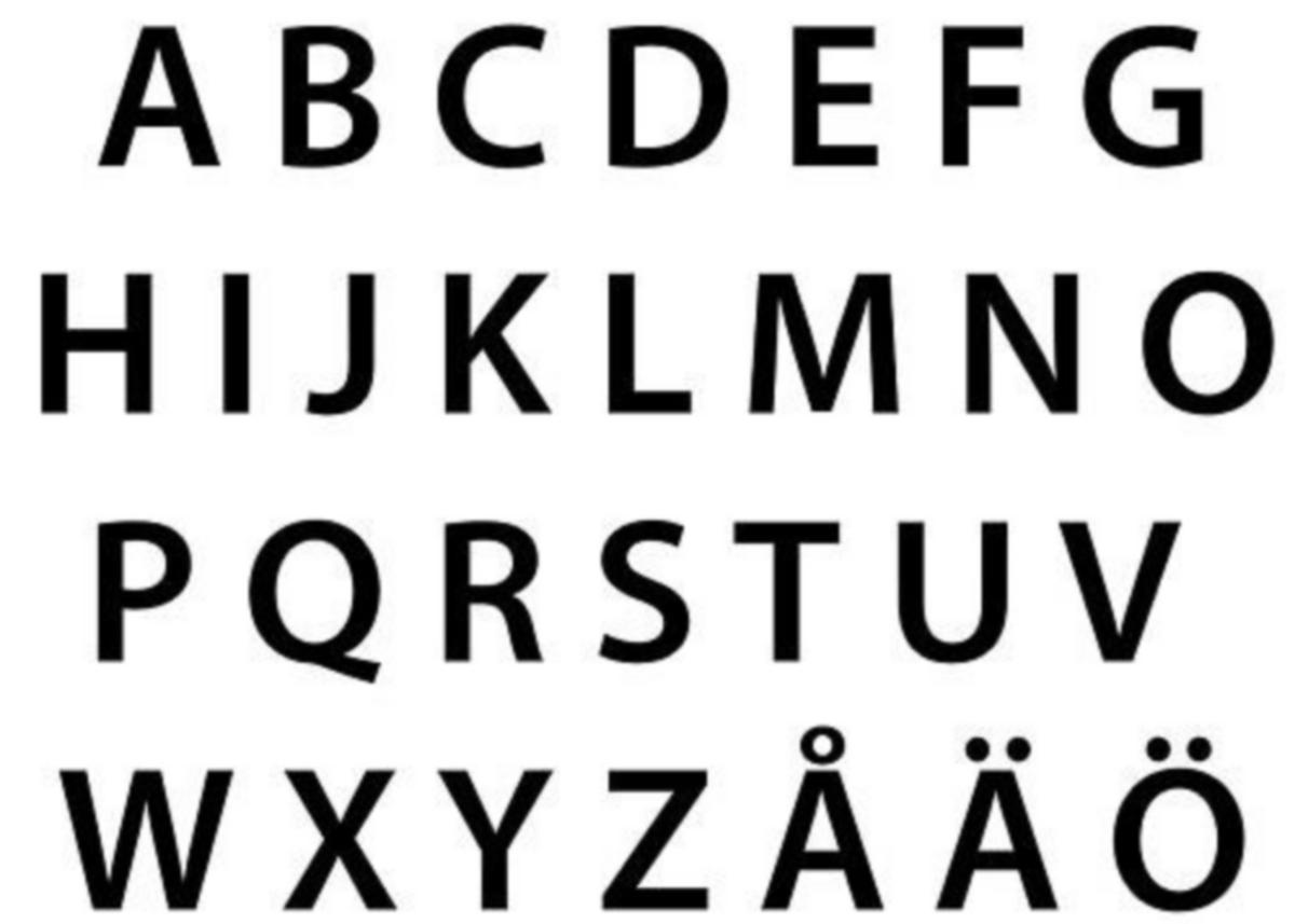 Merkintätarra Malkit Kirjaimet 100mm - MERKINTÄTARRA MALKIT TARRAKIRJAIN MUSTA 100MM V