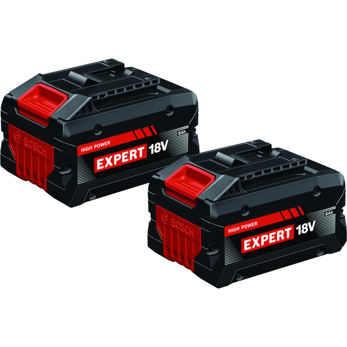 Akkupaketti Bosch 2X EXBA18V-80 - AKKUPAKETTI EXPERT BOSCH 2X EXBA18V-80