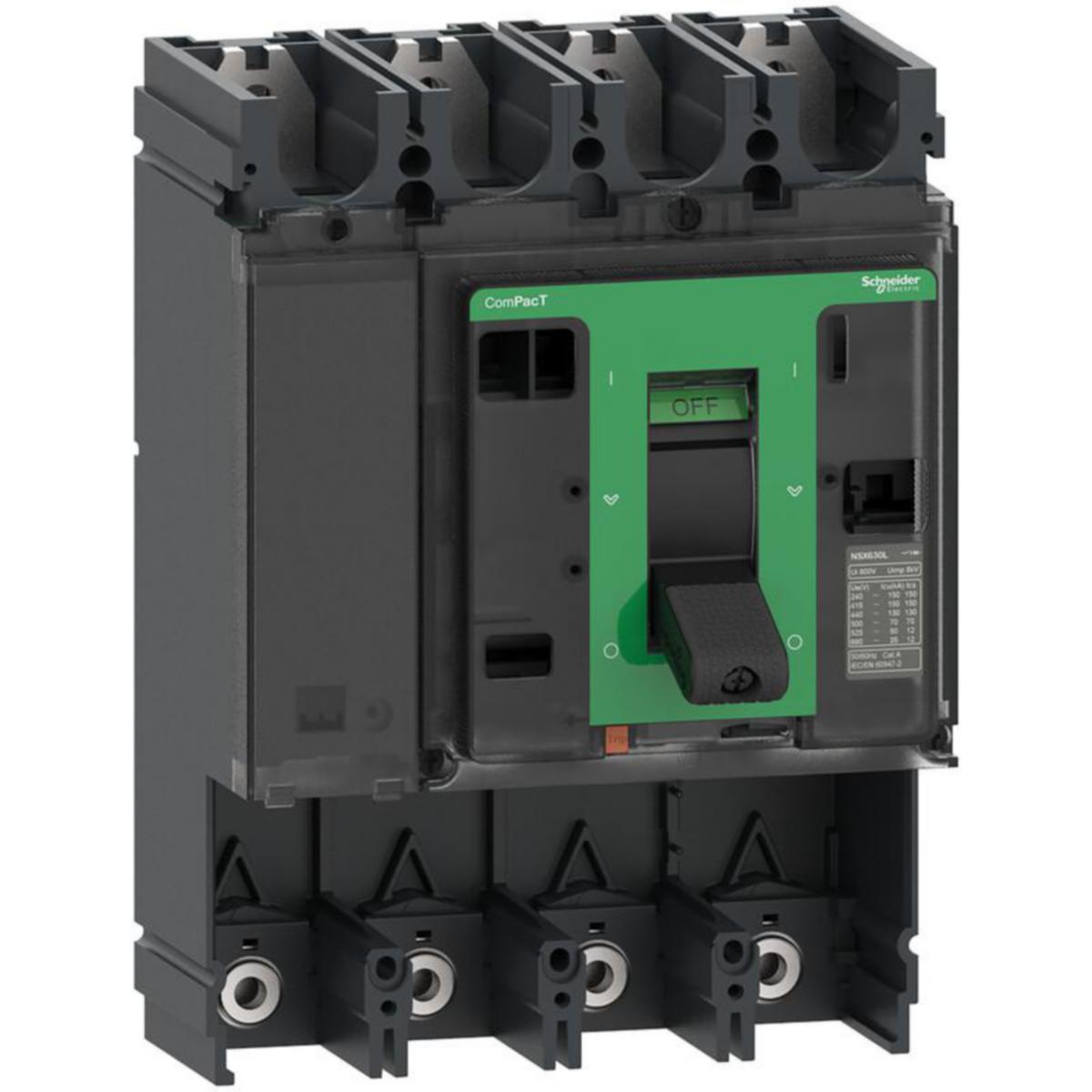 Kompaktikatkaisijarunko Schneider Electric 4P 100kA - KOMPAKTIKATKAIS. RUNKO COMPACT NSX630S RUNKO 100KA 4P 630A