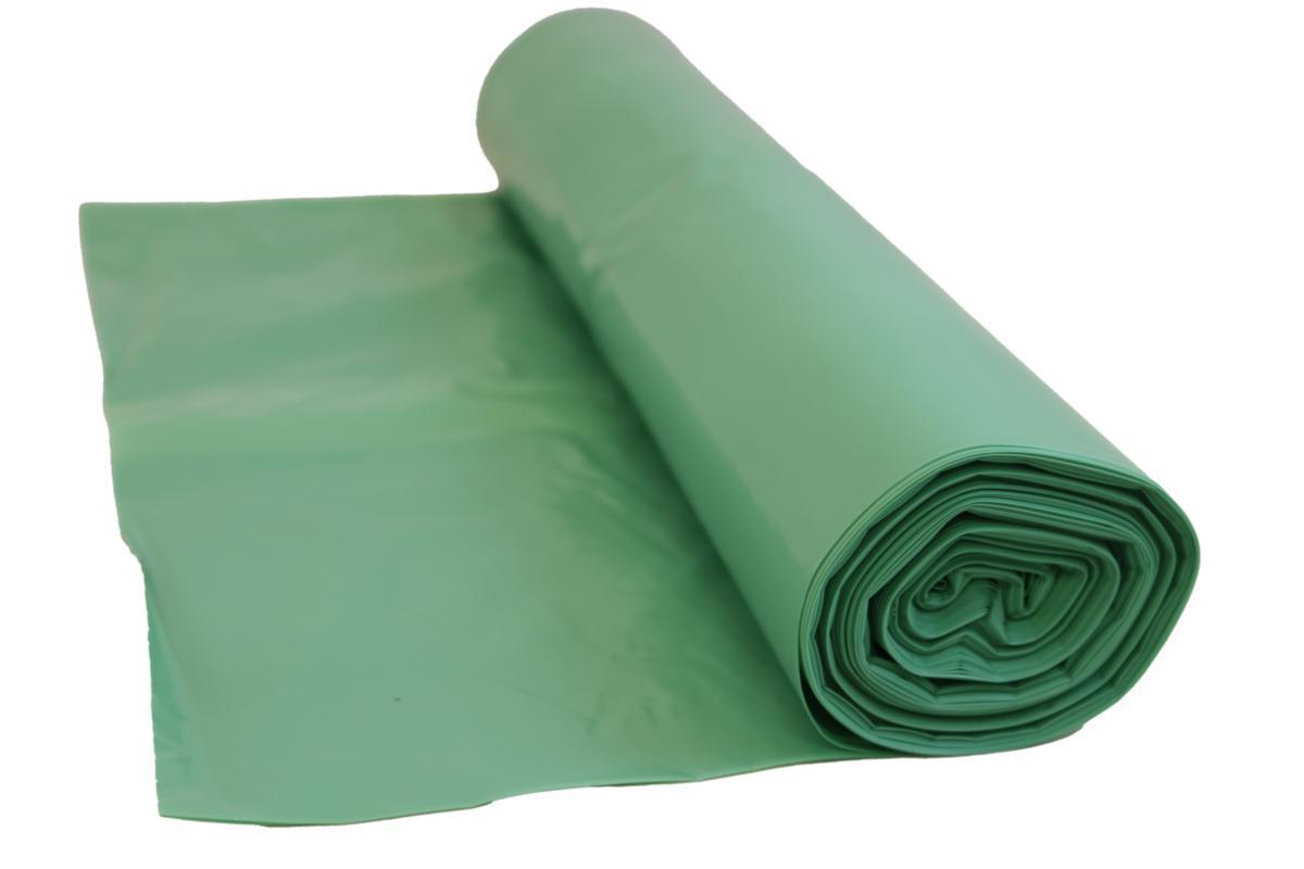 Jätesäkki muovia BIO-PE - JÄTESÄKKI 125L 25KPL/RL VIHREÄ 750X1150MM BIO-PE LLD