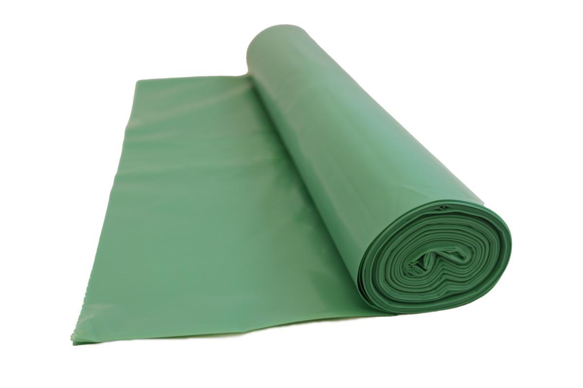Jätesäkki muovia BIO-PE - JÄTESÄKKI 160L 25KPL/RL VIHREÄ 870X1400MM BIO-PE LLD