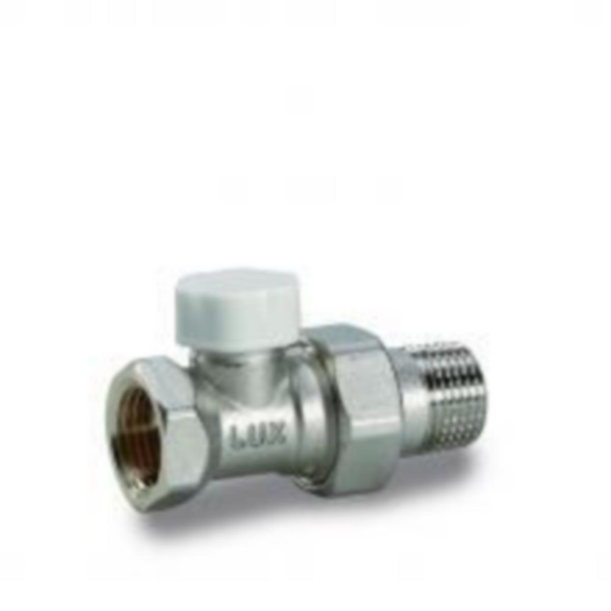 Paluuventtiili kromattu suora - PALUUVENTTIILI 15 SUORA