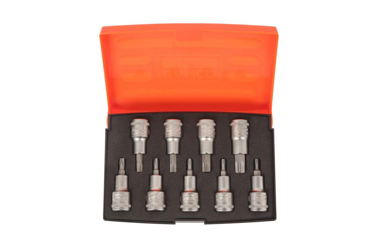 Hylsyavainsarja Bahco S9TORX 1/2" 9osaa - 1/2"HYLSYSARJA TORX KÄRKI BAHCO S9TORX