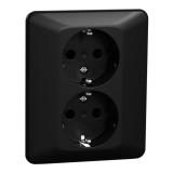 Pistorasia Schneider Electric ELKO RS16 Musta upotettava