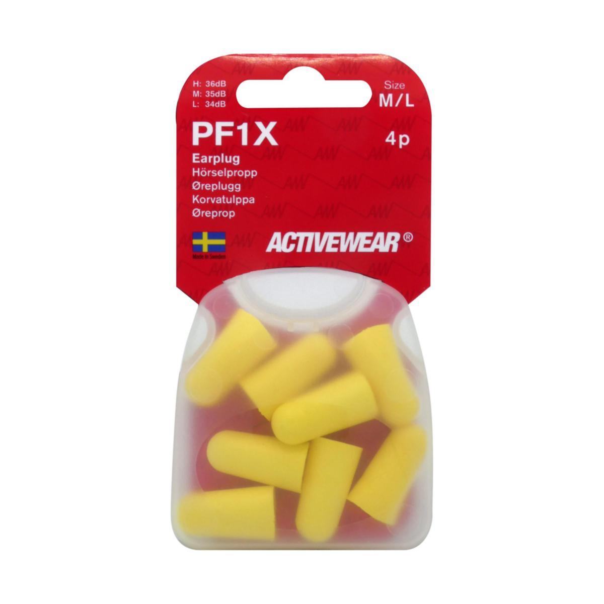 Korvatulppa Activewear PF1X - KORVATULPPA 4 PR+RASIA M/L ACTIVEWEAR PF1X