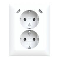Pistorasia + USB ABB SAGA 2-osainen