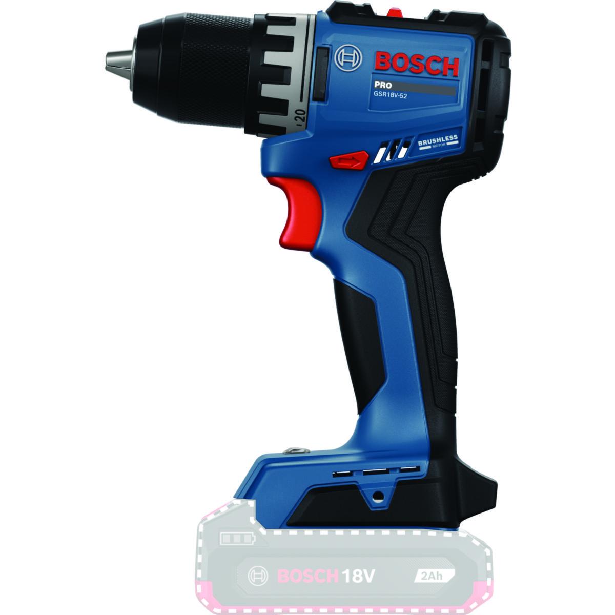 Akkuporakone/ruuvinväännin Bosch GSR18V-52 SOLO - AKKUPORAKONE BOSCH GSR18V-52 SOLO