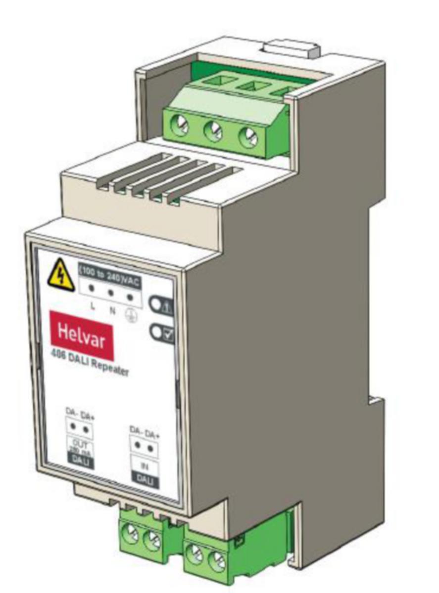 DALI-väylätoistin 406 Helvar - VÄYLÄTOISTIN HELVAR 406 DALI DIN