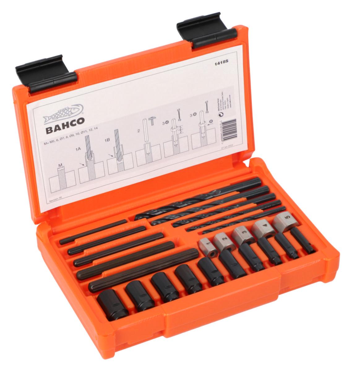 Ruuvinulosvetosarja Bahco 1418S - RUUVINULOSVETOSARJA BAHCO 1418 S