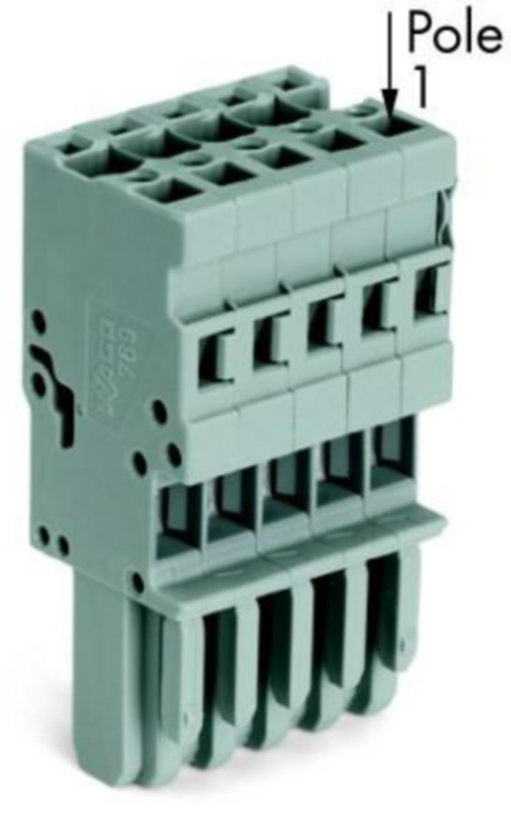 Pistoliitin Wago X-COM - PISTOLIITIN X-COM 6-NAP, 0.08-4MM2,NAARASLIITIN