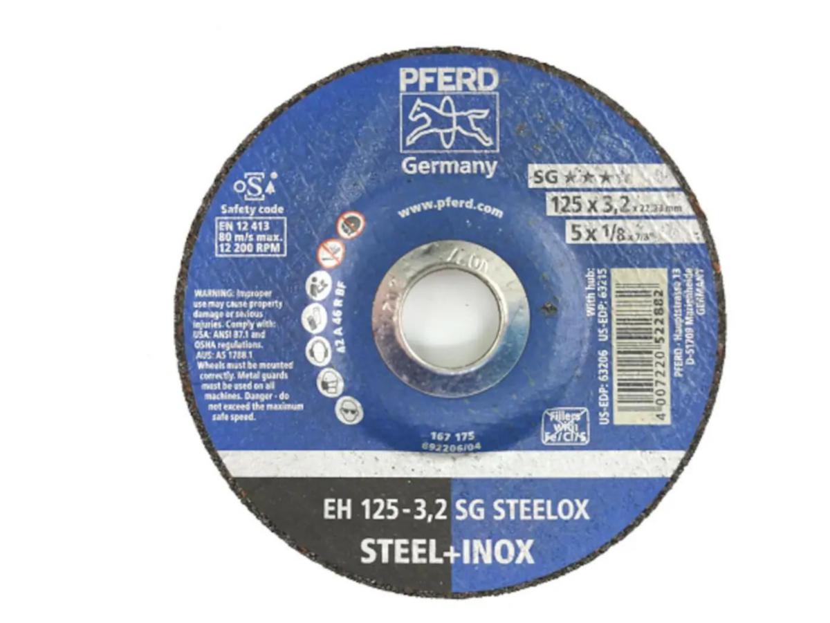 Avauslaikka Feerdi PFERD SG Steelox - AVAUSLAIKKA PFERD EH 125X3,2X22 SG STEELOX