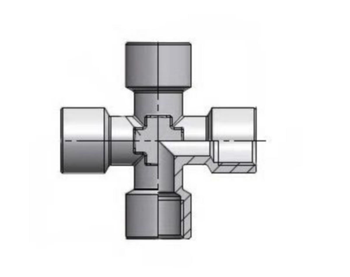 Ristiliitin Dunlop Hiflex sisäkierre RA26 - RISTILIITIN SK 1/4 DH 34-RA26-14-14