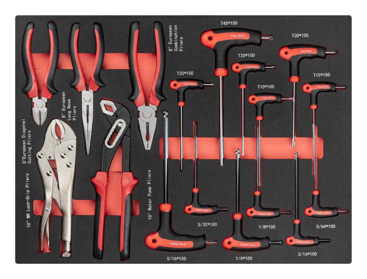 Työkalumoduli PELA torx japihdit 17osaa - TYÖKALUMODUULI TORX & PIHDIT PELA 511082 TUUMATYÖKALUT
