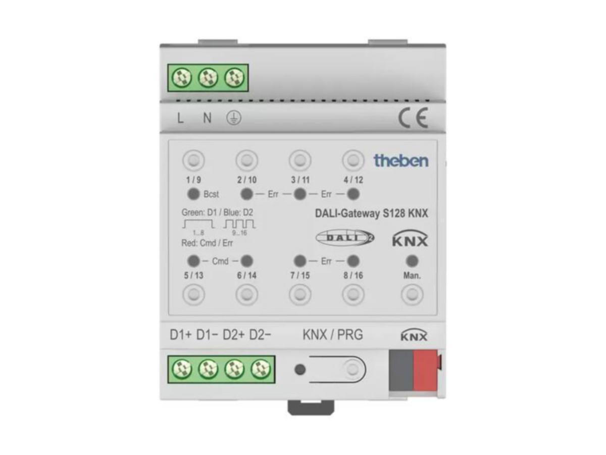 Väyläliityntäyksikkö KNX Theben DALI - VÄYLÄLIITYNTÄYKSIKKÖ KNXTHEBEN DALI GATEWAY S128 KNX