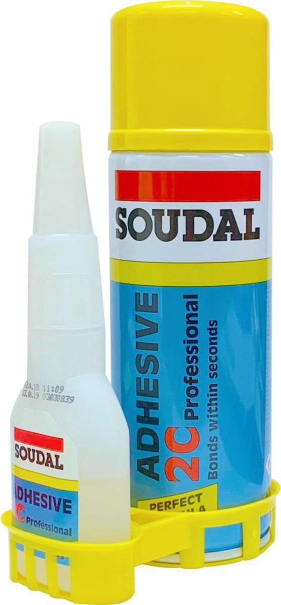 Pikaliima+ aktivaattori Soudal Adhesive 2C Professional - PIKALIIMA AKTIVAATTORILLA ADHESIVE 2C 50G + 200ML SPRAY