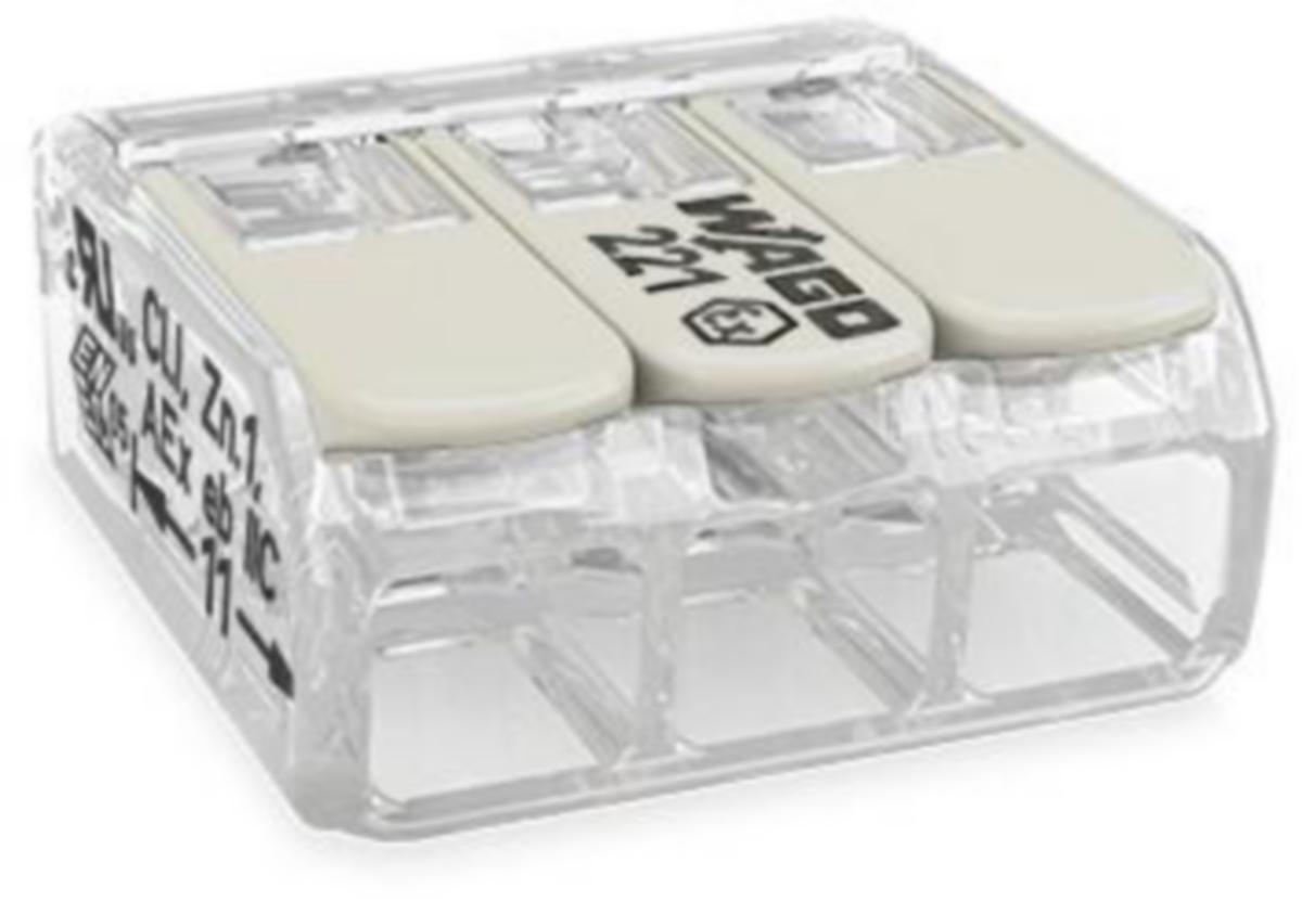 Rasialiitin Wago 221-sarja ATEx Ex II 2G /alueet 1,2 - RASIALIITIN 221-SARJA WAGO 3-NAP ATEX EX 2 G/ZONE 1.2