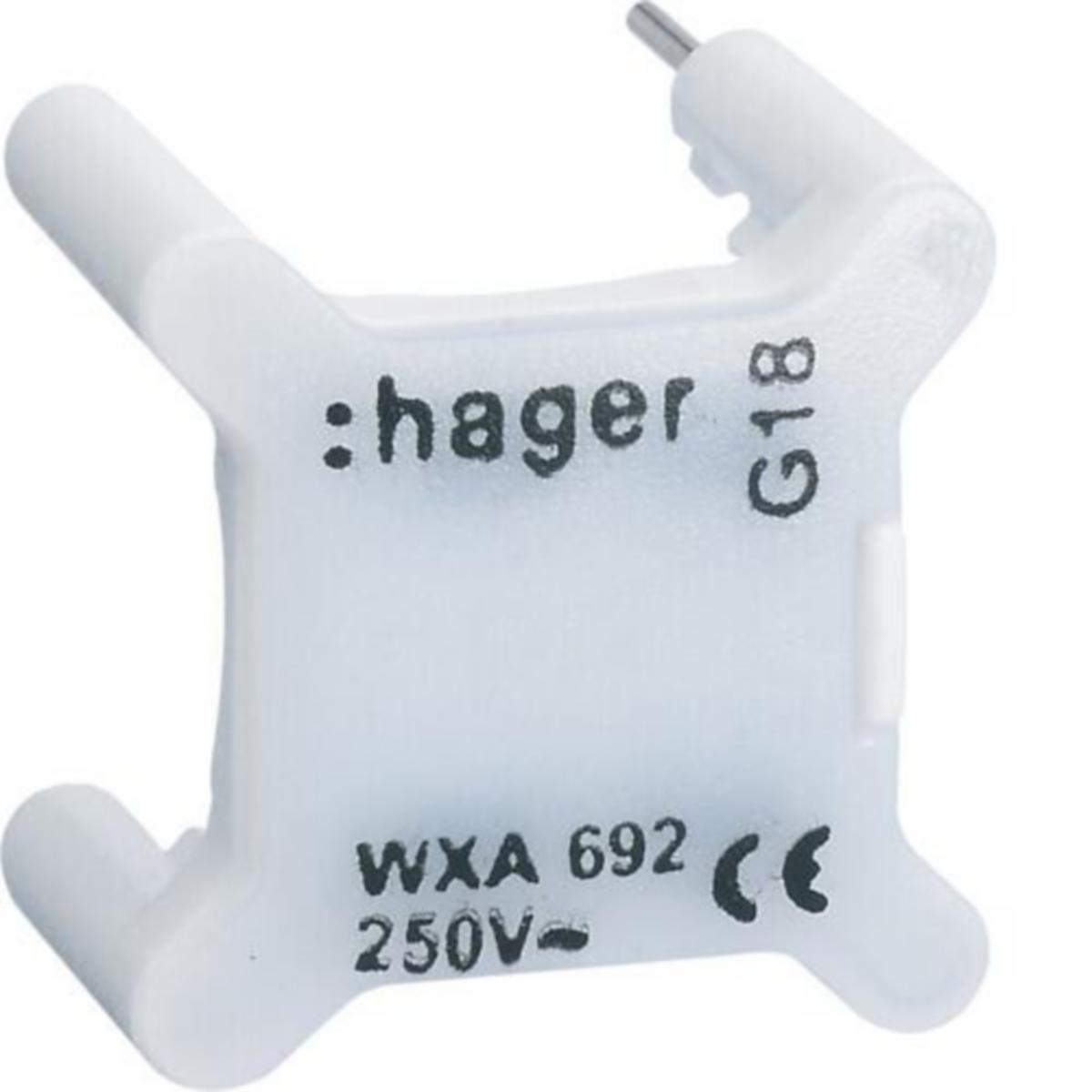 Merkkilamppu Hager Gallery - MERKKILAMPPU GALLERY WXA692 LED 0.5MA 230V VALK.