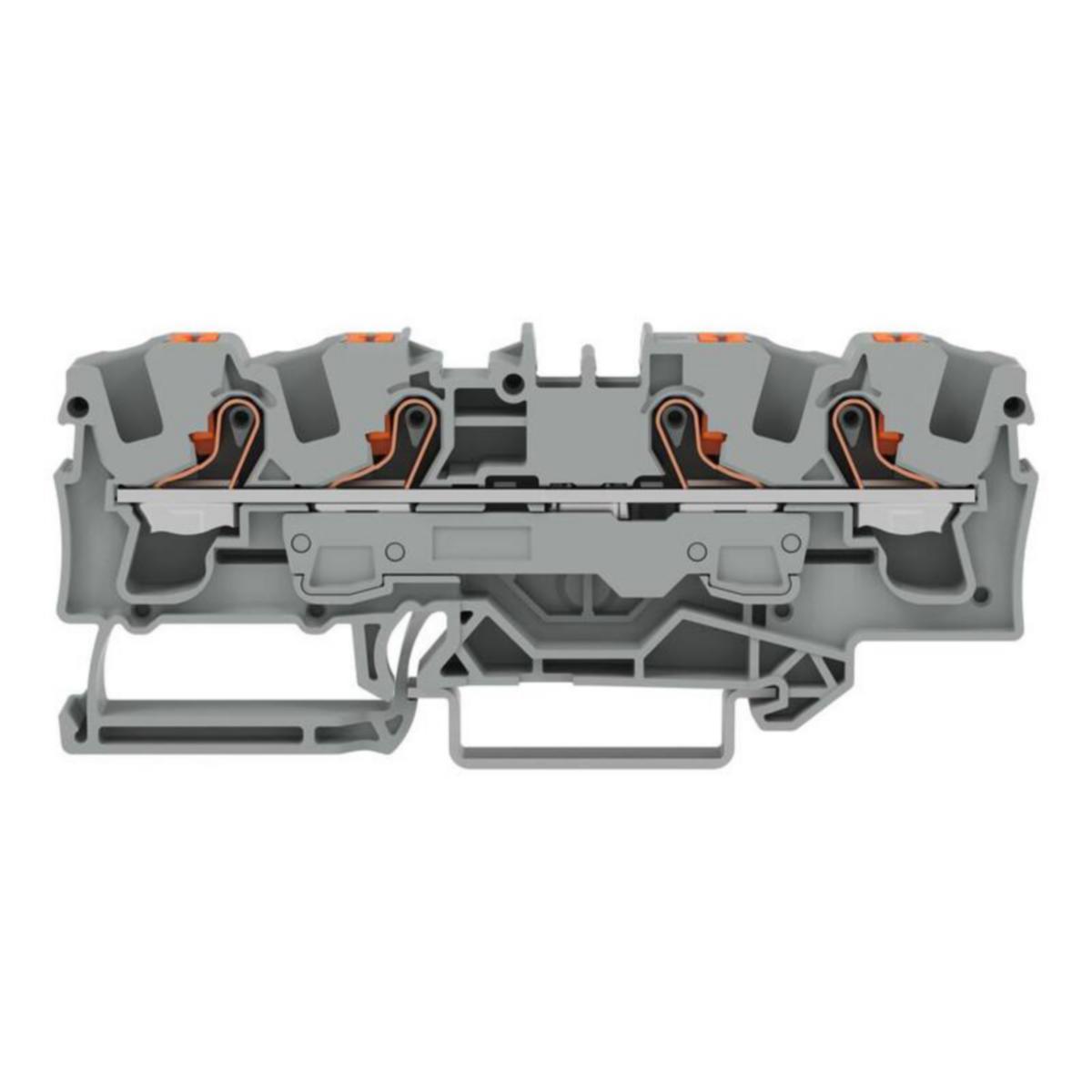 Riviliitin Wago Topjob S 2206-sarja painonapilla - RIVILIITIN TOPJOB S 4-NAP,PAINONAPPI,0.5-6,HAR