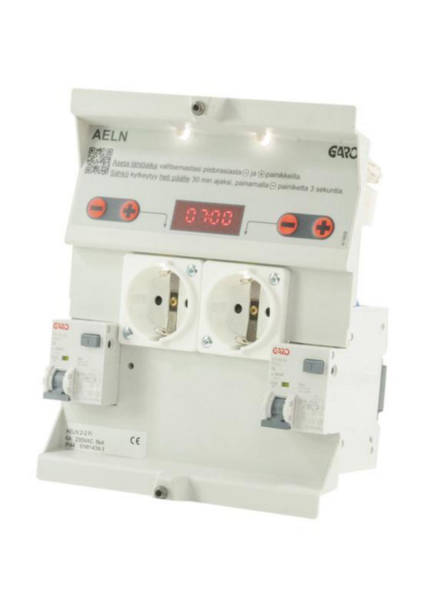 Pistorasiaelementti Garo tyyppi AELN - PISTORASIAELEMENTTI GARO AELN 206-2F