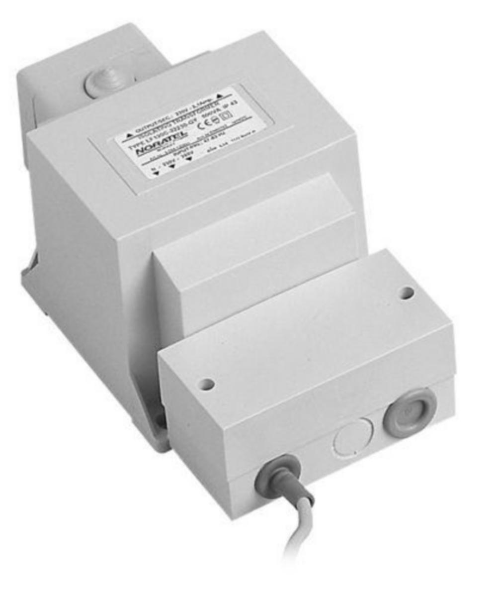 Suojaerotusmuuntaja Noratel koteloitu IP43 LF-GY - SUOJAEROTUSMUUNTAJA NORATEL LF78A-22230-GY 230/230V 60VA
