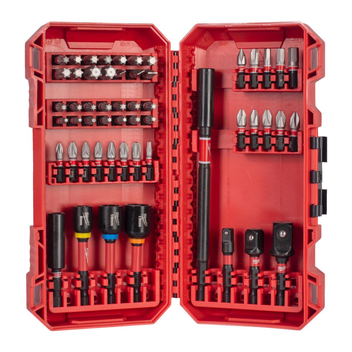 Ruuvauskärkisarja Milwaukee Shockwave CD 54osaa - KÄRKISARJA MILWAUKEE SHOCKWAVE CD 54KPL
