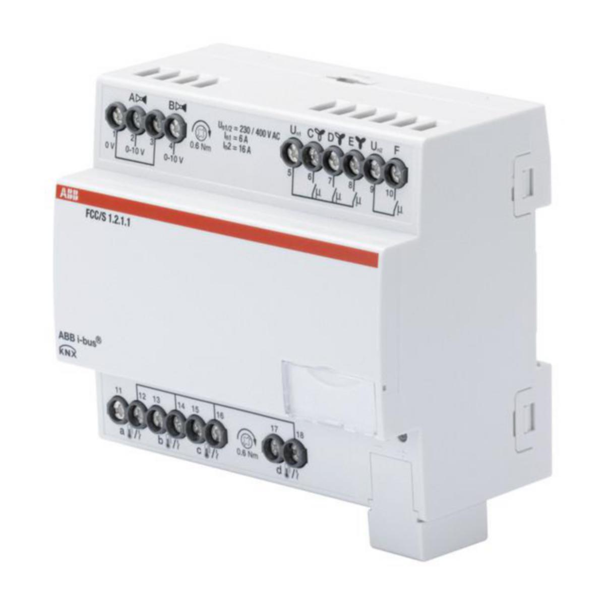Puhallinkonvektorisäädin KNX ABB FCC/S1.2.1.1 - LÄHTÖYKSIKKÖ LÄMMITIN KNX ABB 3POR. 2X0-10V
