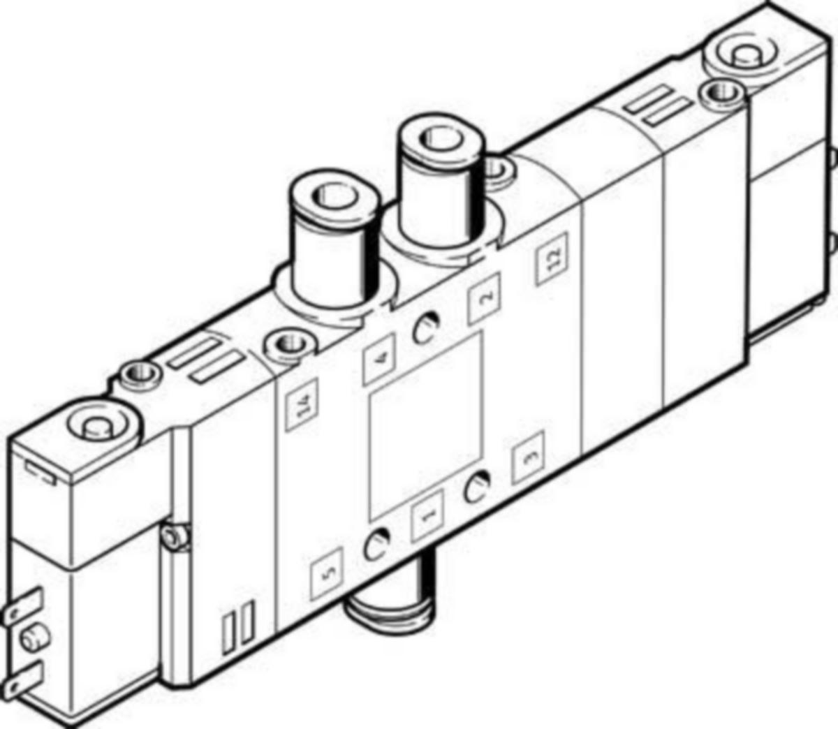 Magneettiventtiili Festo CPE - 5/3E - 5/3G - MAGNEETTIVENTTIILI 196900 FESTO CPE14-M1BH-5/3E-QS-8