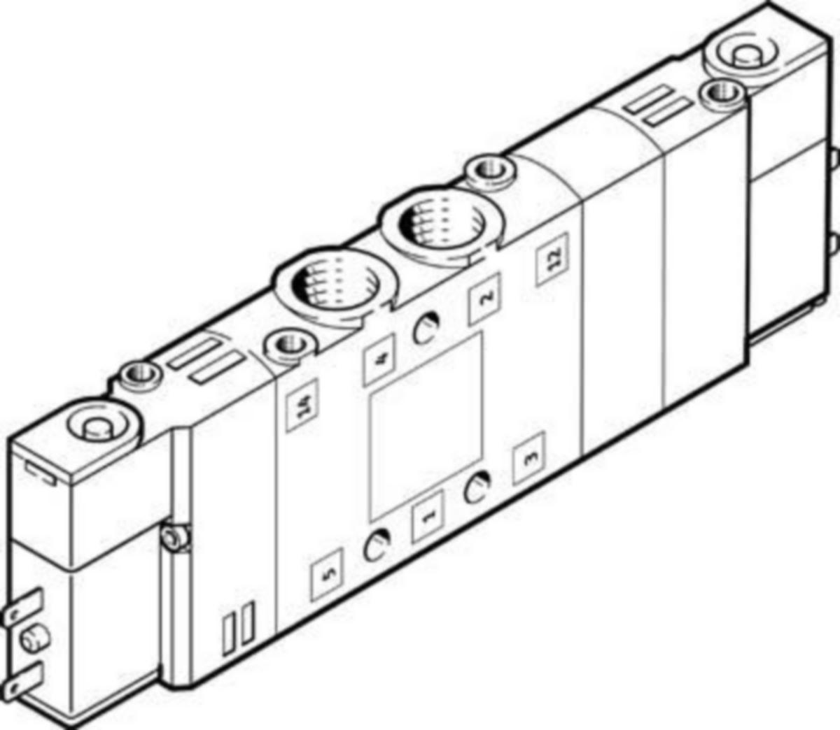 Magneettiventtiili Festo CPE - 5B/5BS - MAGNEETTIVENTTIILI 196934 FESTO CPE14-M1BH-5/3BS-1/8