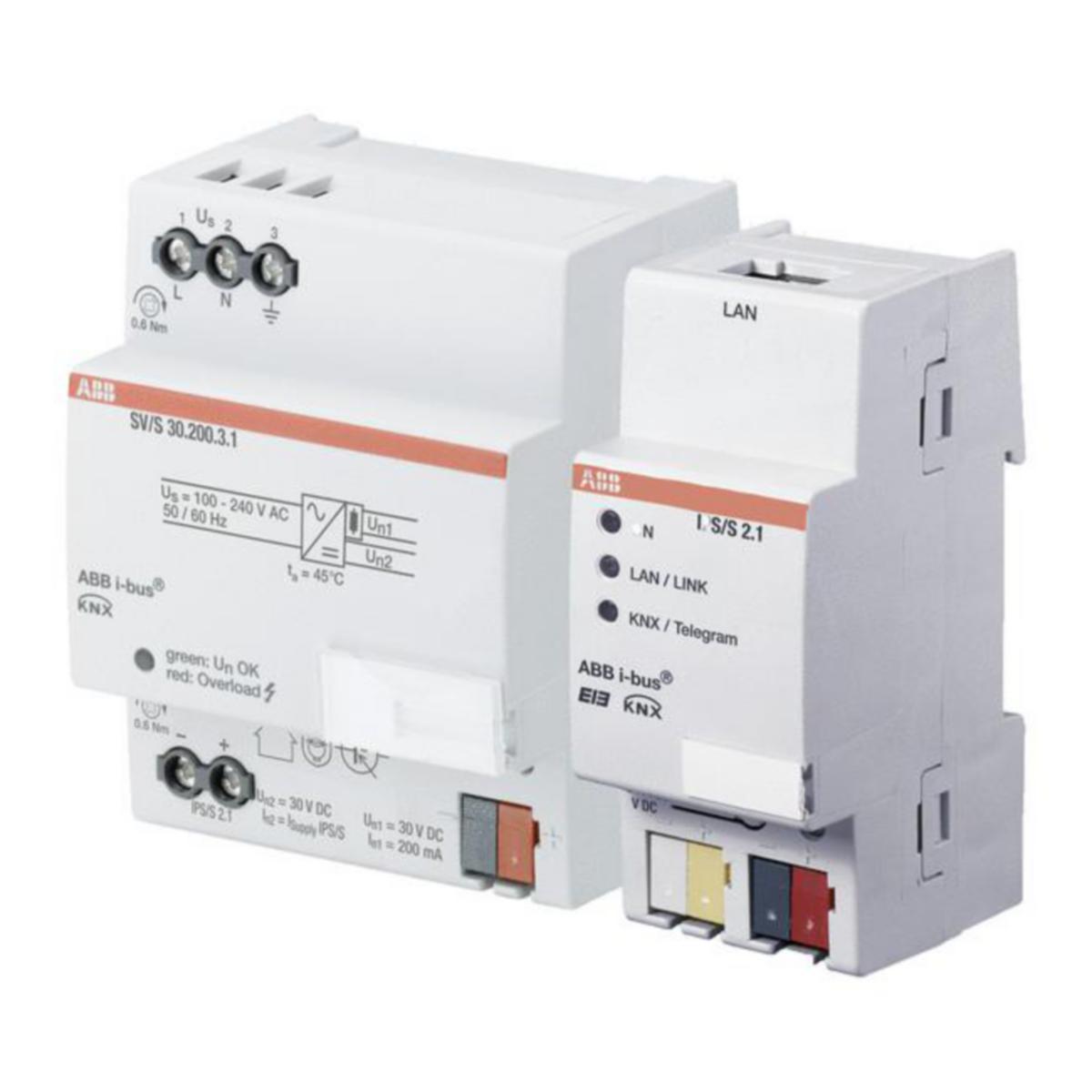 KNX teholähde ja IP-väylämuunnin HIL/S20.1.1 ABB - KESKUSYKSIKKÖ KNX TEHOLÄHDE JA IP-MUUNNIN