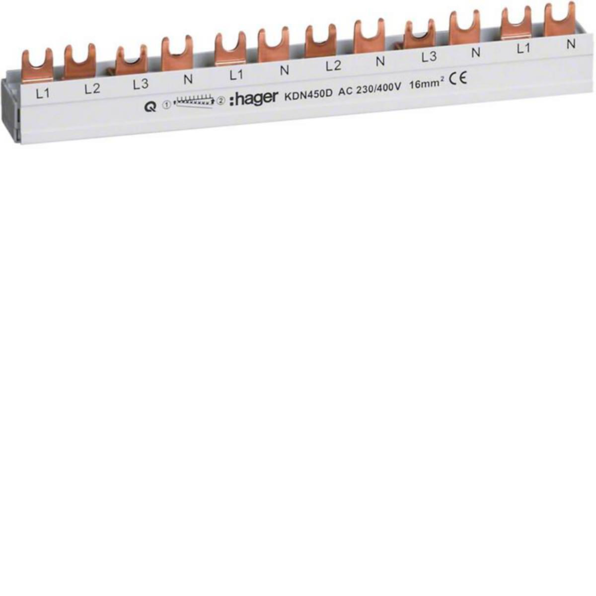Valokaarivikasuoja Utu - VIRTAKISKO HAGER KDN450D 4N 80A 3L+N/4X2L+N 12M