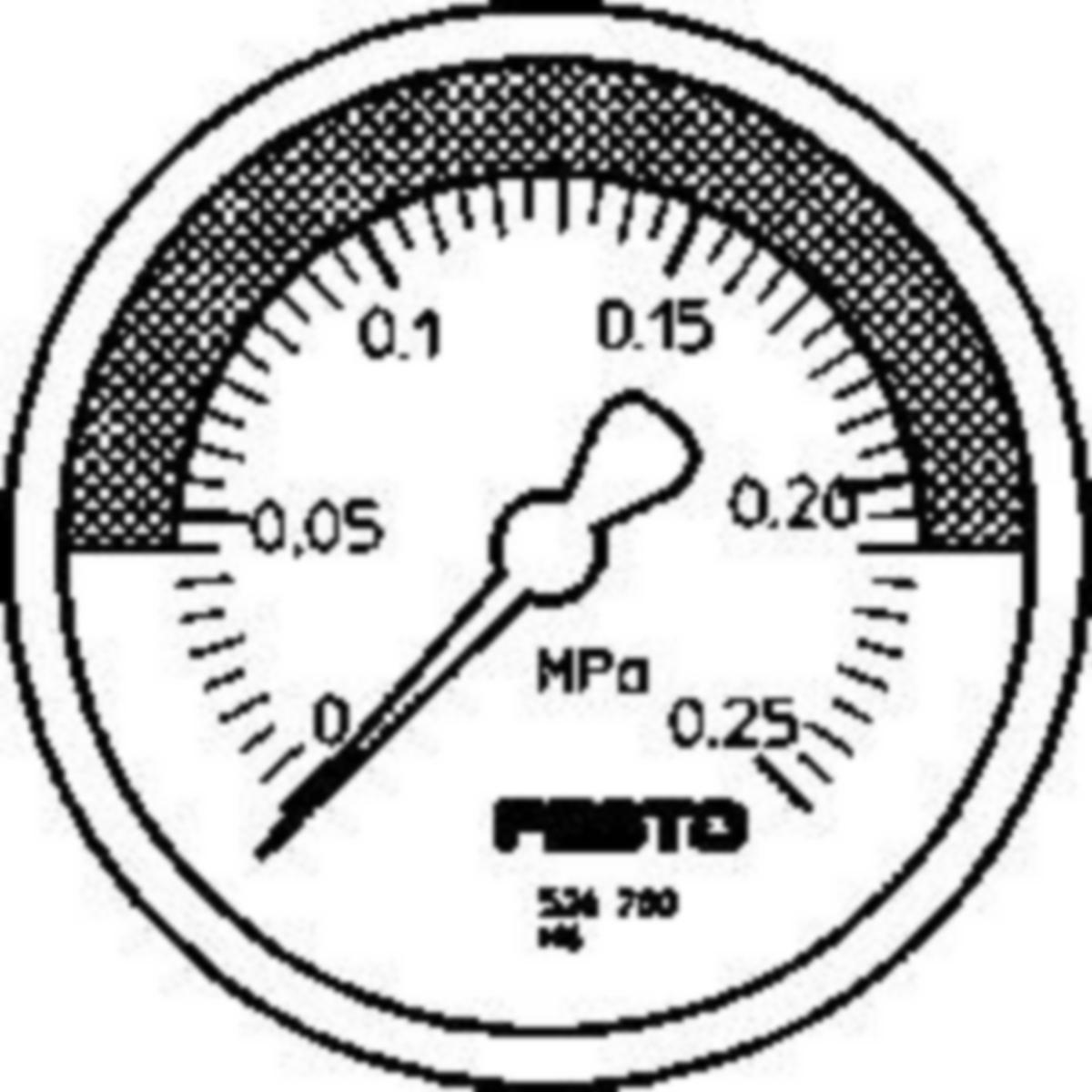 Painemittari Festo MA-RG - PAINEMITTARI 526780 FESTO MA-50-0.25-R1/4-MPA-E-RG