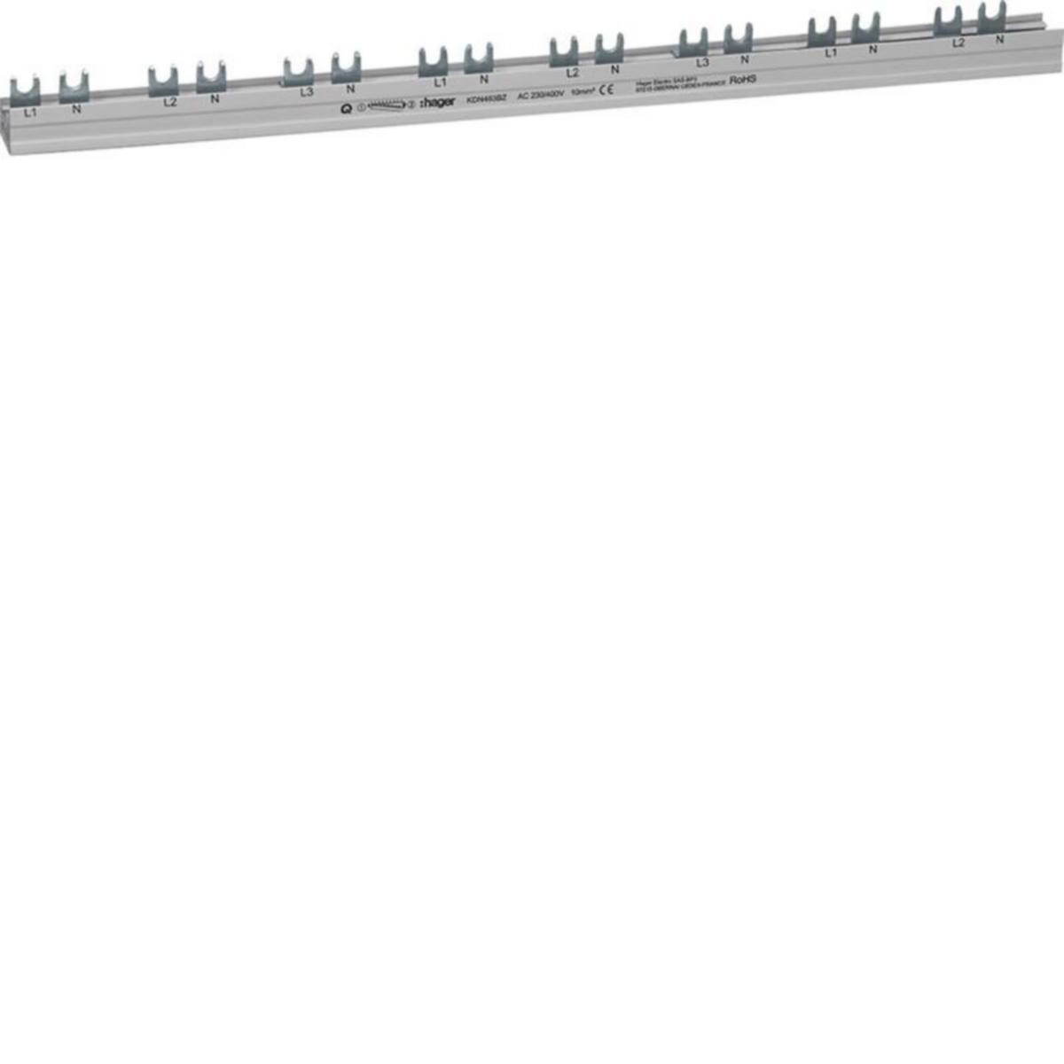 Valokaarivikasuoja Utu - VIRTAKISKO HAGER KDN463BZ 3L+N 10MM2 ARFXXX 24M