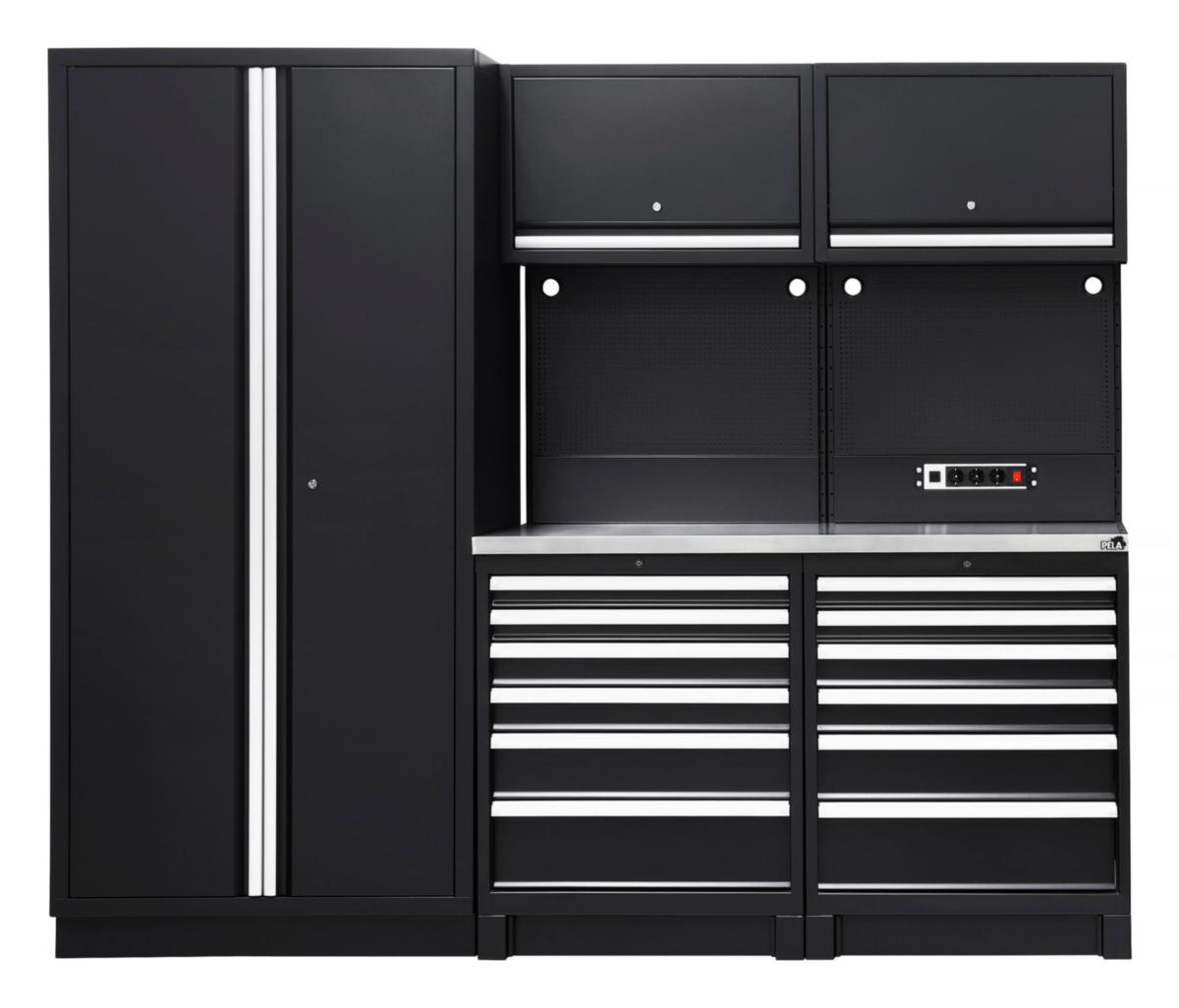 Työpistekaluste PELA 8osaa - TYÖPISTEKALUSTE MUSTA PELA 513417 PRO 8-OS MODULI