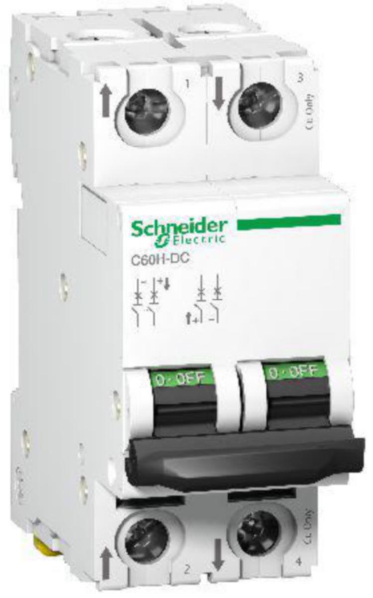 Johdonsuojakatkaisija Schneider Electric Acti 9 C60H DC Acti9 - JOHDONSUOJAKATKAISIJA ACTI9 C60H DC 2P C6A