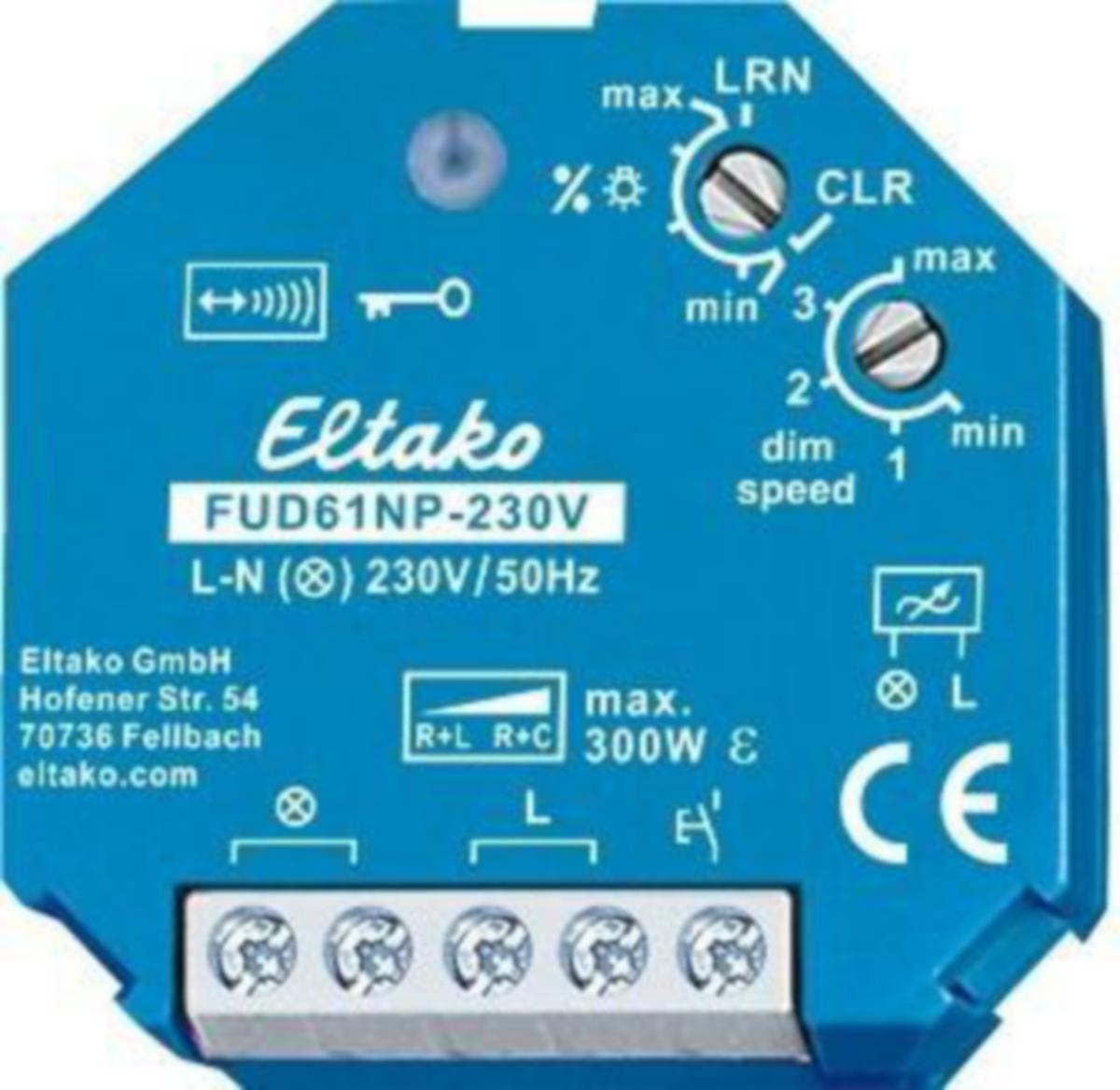Valonsäädin FUD61NP-230V Eltako - VALONSÄÄDIN ELTAKO SARJA 61 LÄHTÖYKSIKKÖ