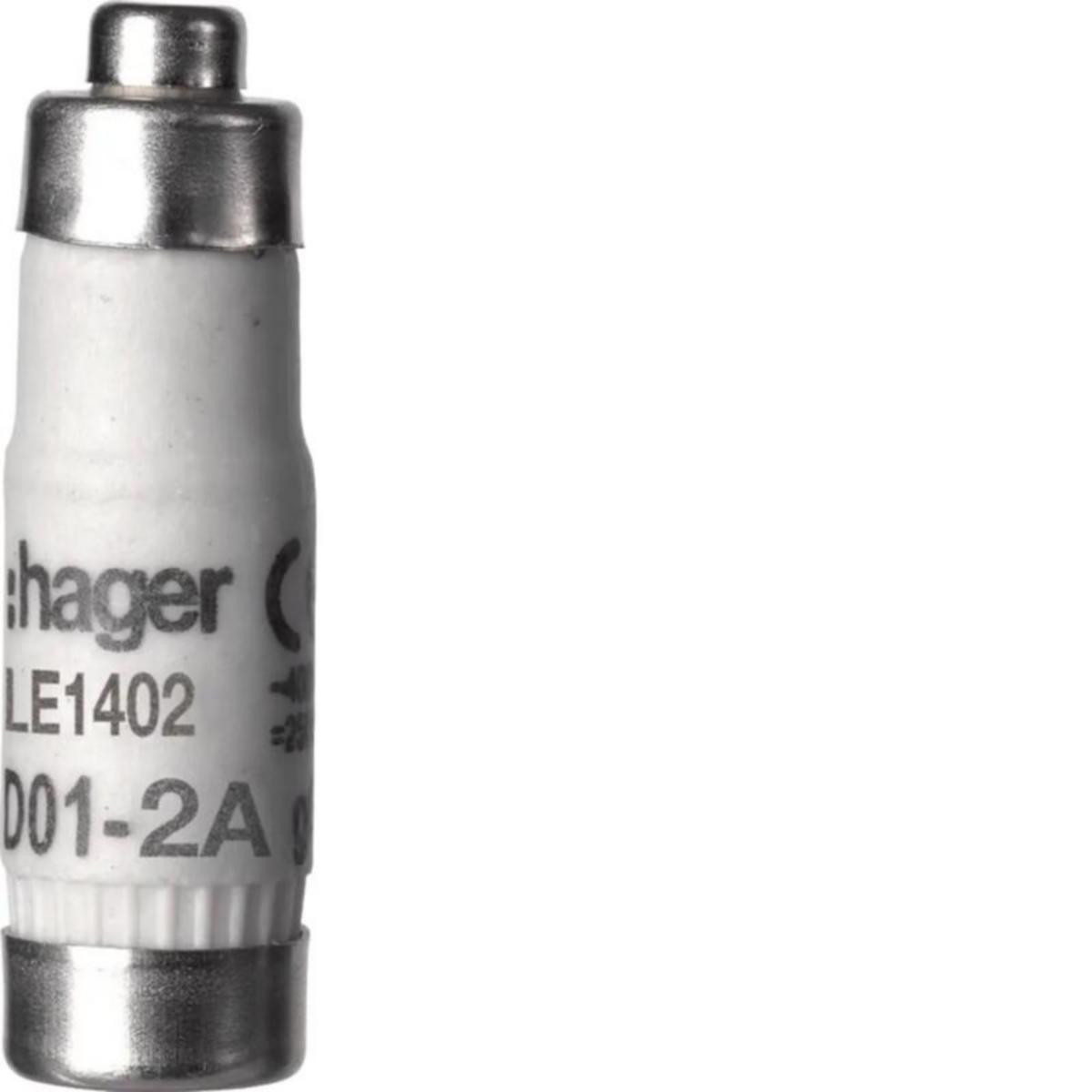 Tulppasulake Hager - TULPPASULAKE HAGER LE1402 D01/E14 GG 2A 400V