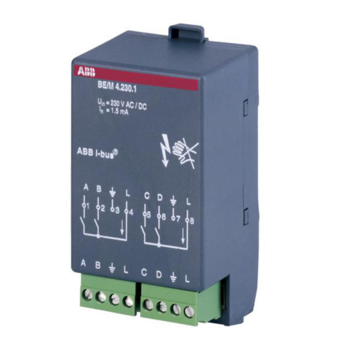 Ohjausyksikkö KNX ABB - OHJAUSYKSIKKÖ KNX ABB 4 X 230 VAC IN