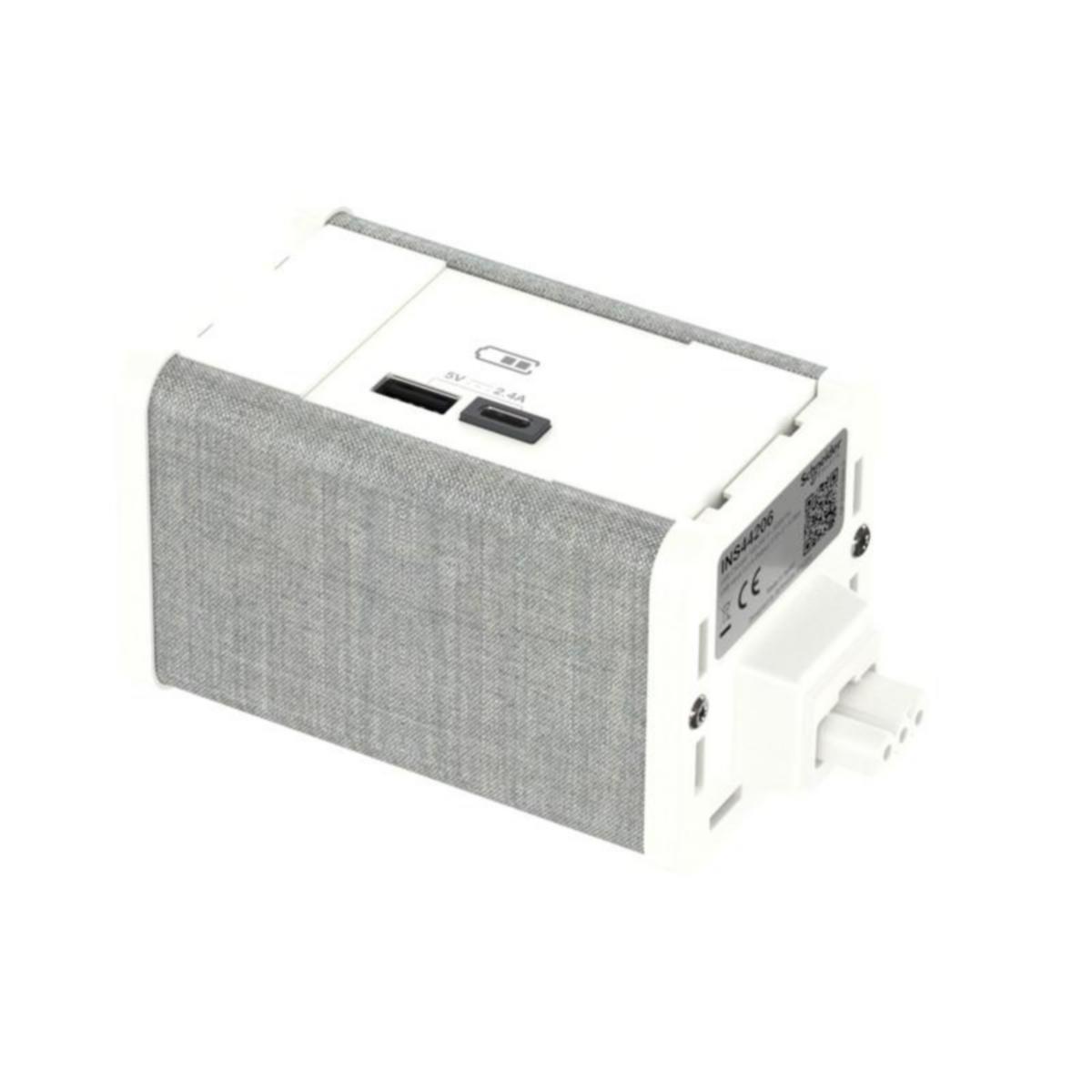 Mod.yksikkö Schneider Electric Unica System+ - ASENNUSTARVIKE UNICA SYSTEM MOD.YKS. USBA/C VALK/HARM