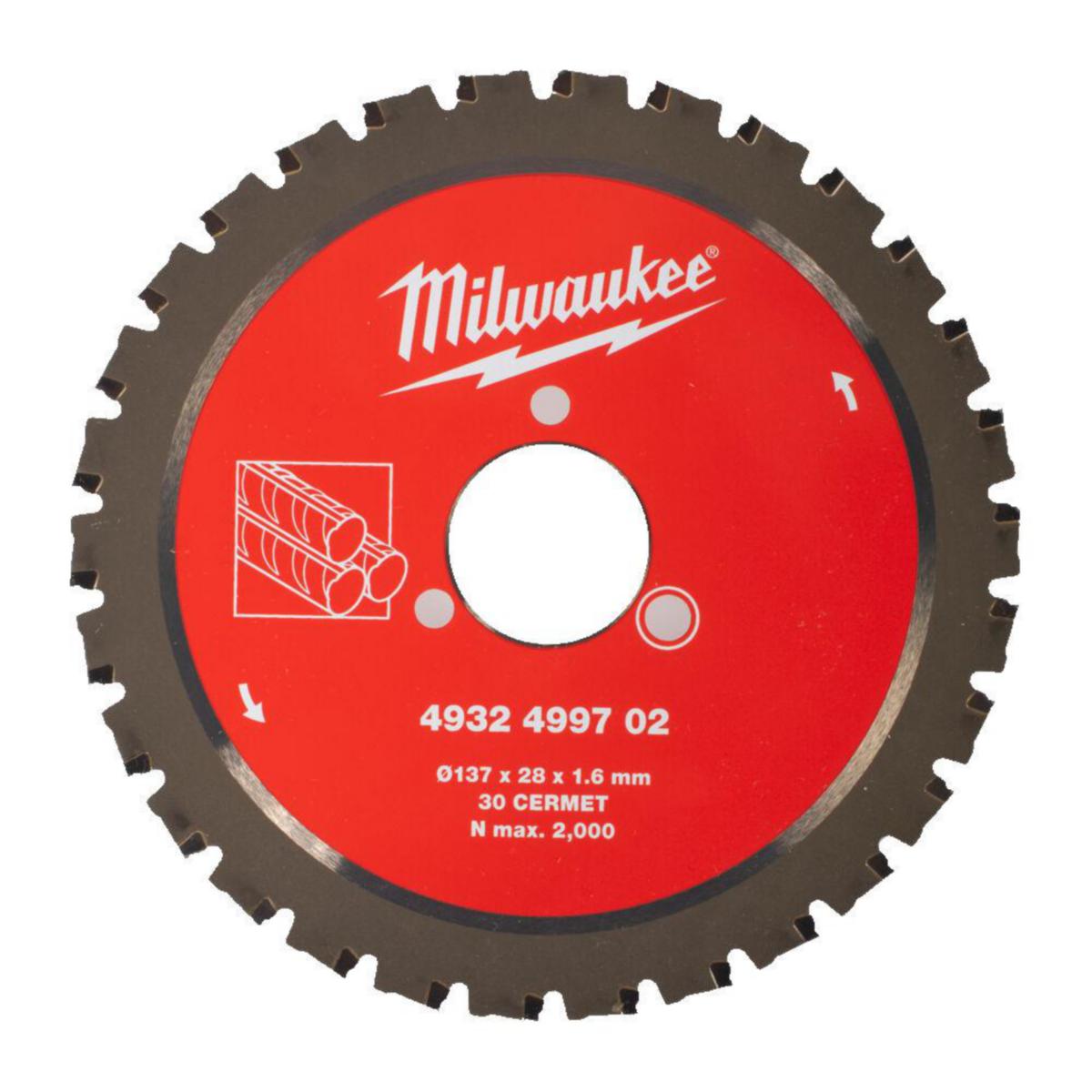 Harjateräsleikkurin terä Milwaukee M137X28X30T - PYÖRÖSAHANTERÄ MILWAUKEE M137X28X30T