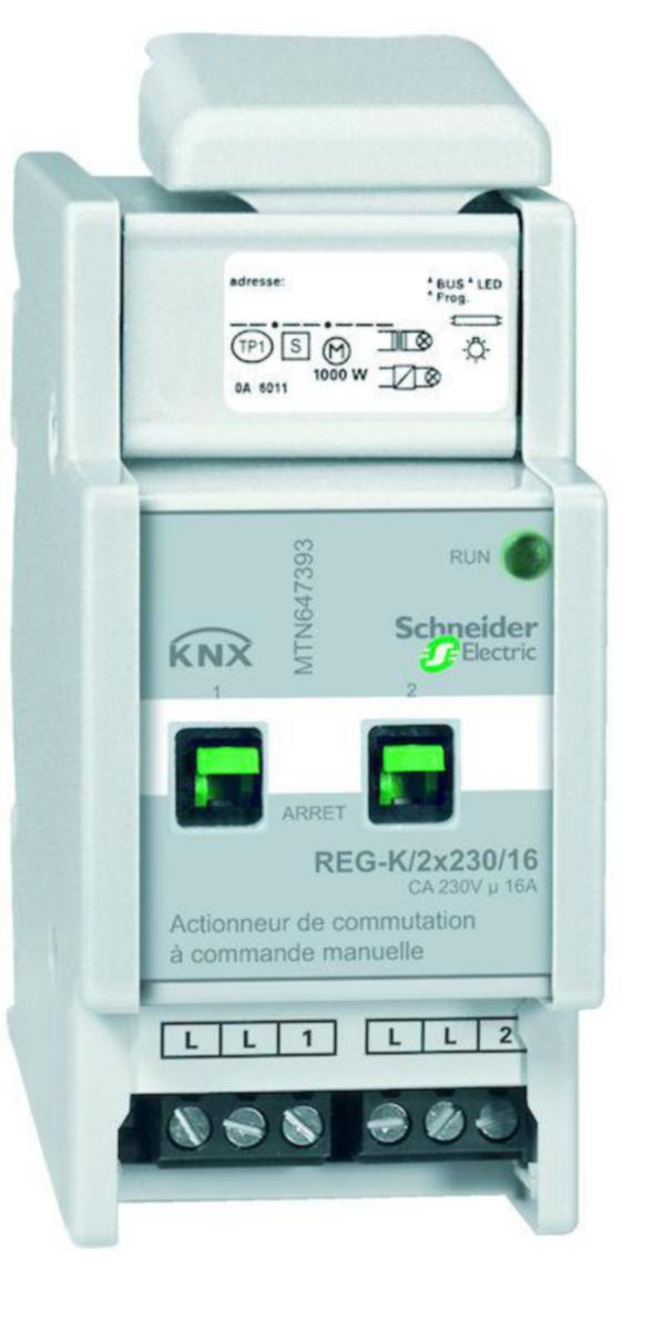 Lähtöyksikkö KNX Schneider Electric SpaceLogic KNX - LÄHTÖYKSIKKÖ SPACELOGIC KNX KYTKIN TOIM.L. K2X230/16A K.O.