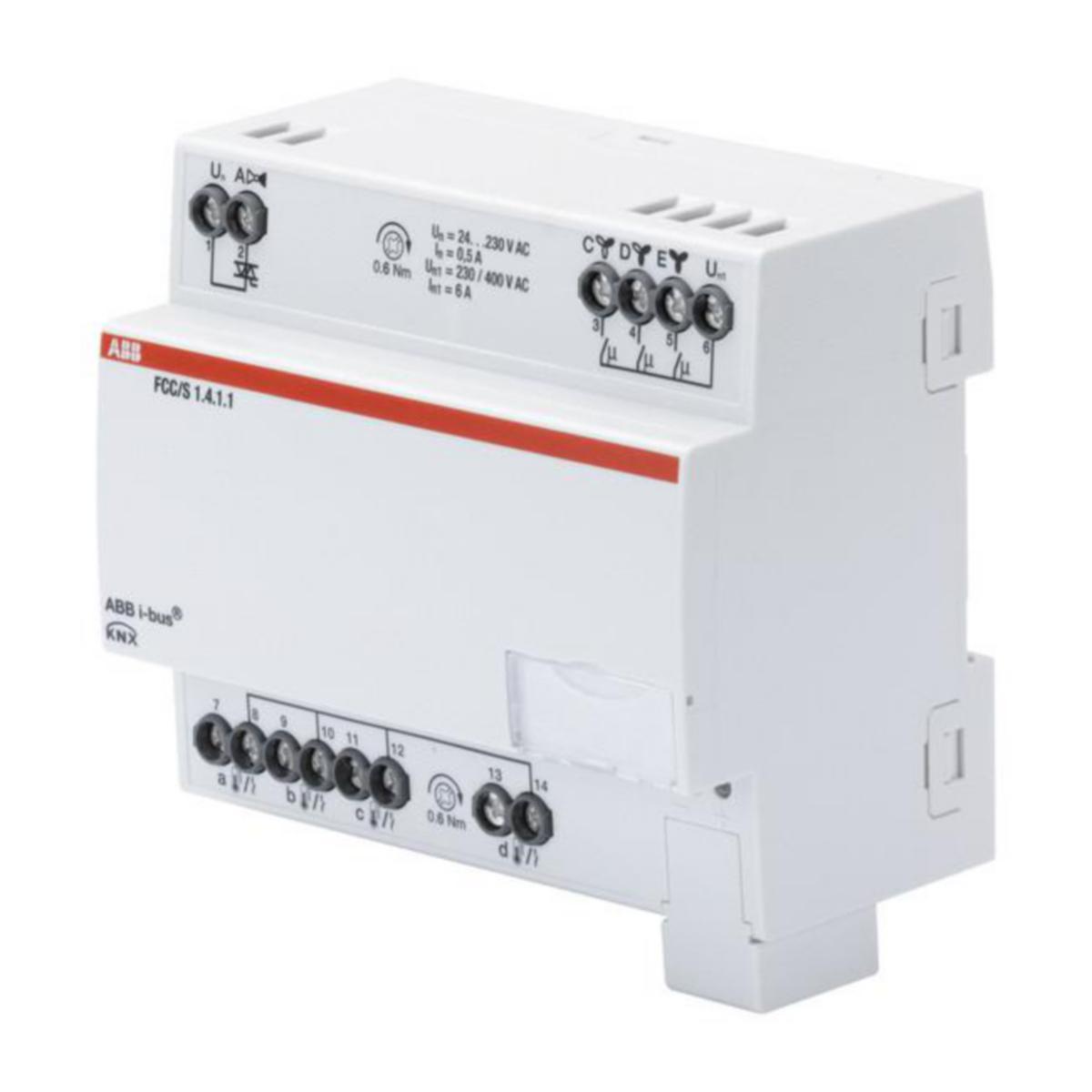 Puhallinkonvektorisäädin KNX ABB FCC/S1.4.1.1 - LÄHTÖYKSIKKÖ LÄMMITIN KNX ABB 3POR. 1X0.5A